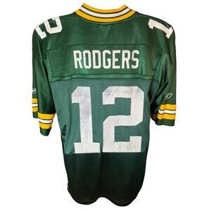 Vtg Green Bay Packers #12 Aaron Rodgers Jersey NFL On Field by Reebok Size Large